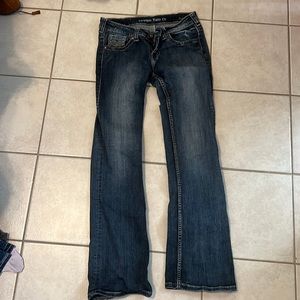 Cowgirl tuff boot cut jeans